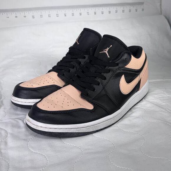 Nike Air Jordan 1 Low Crimson Tint Black Pink 553558-034 Men Size 10.5 Sneakers - Picture 3 of 11